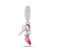TINSLO Charm Anhänger Damen 925 Sterling Silber für Armband Charms Beads passend für Pandora Armband und Halskette, Kompatibel mit Europäischen Armbänder für Frauen Mädchen