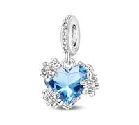 TINSLO Charm Anhänger Damen 925 Sterling Silber für Armband Charms Beads passend für Pandora Armband und Halskette, Kompatibel mit Europäischen Armbänder für Frauen Mädchen