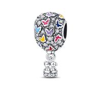 TINSLO Charm Anhänger Damen 925 Sterling Silber für Armband Charms Beads passend für Pandora Armband und Halskette, Kompatibel mit Europäischen Armbänder für Frauen Mädchen