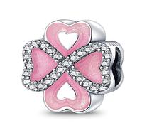 TINSLO Charm Anhänger Damen 925 Sterling Silber für Armband Charms Beads passend für Pandora Armband und Halskette, Kompatibel mit Europäischen Armbänder für Frauen Mädchen