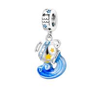 TINSLO Charm Anhänger Damen 925 Sterling Silber für Armband Charms Beads passend für Pandora Armband und Halskette, Kompatibel mit Europäischen Armbänder für Frauen Mädchen