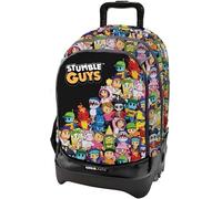 Tinta Unita TintaUnita Stumble Guys Dream Cross Trolley und Rucksack, farbenfrohes Design der Spielfigur, drei zufällige Farben
