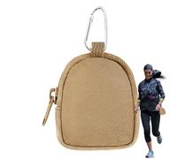 Tiny Backpack Coin Purse - kompakter Reise-Organizer mit Reißverschluss, Mini-Organizer für tragbare Münzen, leichtes Taschenclip-Zubehör für Windeltasche, Duschthermometer, cl, Khaki, Se référer au