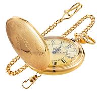 Tiong Glatte Quarz-Taschenuhr mit rundem Gehäuse, japanisches Uhrwerk mit Gürtelclip-Kette, Mb-cfj021, Modern