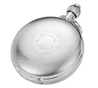 Tiong Mechanische Vintage-Taschenuhr, einzigartige Tourbillon-Mondphase, römische Ziffern, Skala, Doppeljäger-Taschenuhr und Geschenkbox, Klassisch