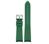 TIOYW Gummi-Armband für Tudor Black Bay GMT Uhrenarmband, gebogenes Ende, Faltschließe, Schwarz, Blau, Rot, 22 mm Armband, 22 mm, Achat