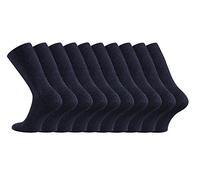 TippTexx 24 10 Paar Gesundheitssocken o. Gummidruck im Abschlussrand, Diabetiker geeignet u. zusätzliche Garantie (DE/NL/SE/PL, Numerisch, 43, 46, Regular, Regular, Marine)