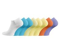 TippTexx 24 10 Paar kurze Sneakersocken im Sparpack mit Anti-Loch-Garantie, Cotton Classic, handgekettel (Damen Farben sortiert, 37-42)