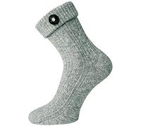 TippTexx 24 2 Paar Trachtensocken mit angenähten Trachten-Knopf oder Edelweiß-Sticker mit Anti-Loch-Garantie