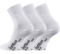 TippTexx 24 3 Paar kurze unisex Bambussocken mit Anti-Loch-Garantie, Quarter Socks (DE/NL/SE/PL, Numerisch, 43, 46, Regular, Regular, Weiß)