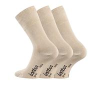 TippTexx 24 3 Paar unisex Bambussocken mit Anti-Loch-Versprechen (Beige, 43/46-3 Paar)
