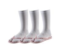 TippTexx 24 3 Paar Zwei-Zehen-Socken, Samurai-Socken, Tabi Socken, (One Size, weiß)