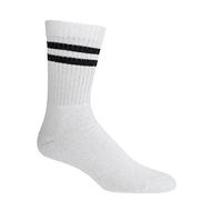 TippTexx 24 4 Paar Bambus Crew Socks in Trend Farben mit Anti-loch-Garantie (DE/NL/SE/PL, Numerisch, 42, 47, Regular, Regular, Ringel-Weiß)