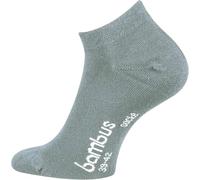 TippTexx 24 6 Paar Bambus Sneakersocken mit ANTI-LOCH-GARANTIE, Ökotex (Silbergrau, 39/42-6 Paar)