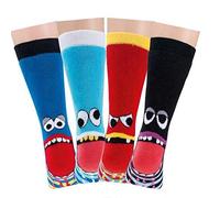 TippTexx 24 6 Paar Kinder Thermo Stoppersocken, ABS Socken für Mädchen und Jungen, Ökotex Standard, Strümpfe mit Noppensohle, viele Muster (Freche Bande, 27-30)