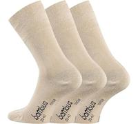 TippTexx 24 6 Paar seidige Bambus Socken, Geruchs-Killer mit Anti-Loch Garantie (as3, numeric, numeric_47, numeric_50, regular, regular, Beige)