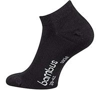 TippTexx 24 6 Paar Sneaker-Bambussocken m. Anti-Loch-Garantie,Ökotex, Sneakersocken (as3, numeric, numeric_43, numeric_46, regular, regular, Schwarz)