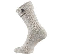 TippTexx 24 7 Monate Anti-Loch-Garantie 2 Paar unisex Trachtensocken mit abnehmbaren Edelweiß Pin