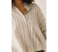 TIRALAHILACHA Hallow Tencel oversized trace print shirt Gelb XL