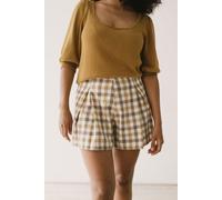 TIRALAHILACHA Hannia organic cotton shorts vichy Gelb 42