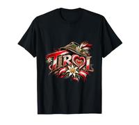 Tirol Trachtenhut Edelweiß Tiroler Herren Damen Geschenk T-Shirt