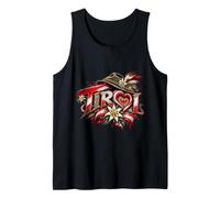 Tirol Trachtenhut Edelweiß Tiroler Herren Damen Geschenk Tank Top