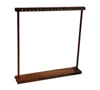 TISHITA Schmuckorganizer Holz Schmuckablage Ständer für Ketten Ohrringe Ringe Schmuckhalter mit Montagefunktion Aus Holz Metall für Schminktisch Schlafzimmer, Walnussfarbe