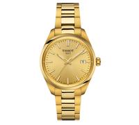 Tissot Armbanduhr T150.210.33.021.00 PR 100 34mm Edelstahl mit goldfarbiger PVD-Beschichtung