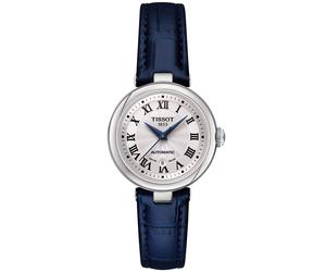 TISSOT -Bellissima Automatik Damenuhr Silber Blau 29mm- T126.207.16.013.00