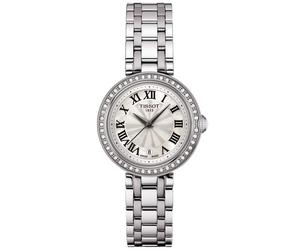 TISSOT -Bellissima Small Lady Damenuhr Silber Quarz Saphirglas Diamanten 26mm- T126.010.61.113.00
