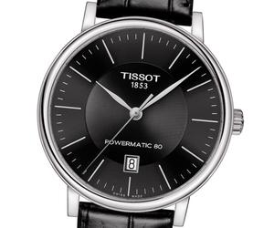 Tissot Carson Premium Powermatic 80 | T122.407.16.051.00 | Herrenuhr | Swiss Made Automatik | 80h Gangreserve | Saphirglas | Lederband schwarz | Zifferblatt schwarz | NEU OVP mit Box & Garantiekarte