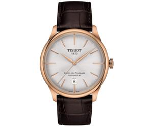 TISSOT -Chemin des Tourelles Powermatic 80 Herren-und Damenuhr Braun Automatik 39mm- T139.807.36.031.00