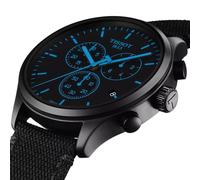 Tissot Chrono XL T1166173705100 | Herrenuhr Quarz Ø 45 mm | Schwarz PVD & Blau | Textilband | Saphirglas | Swiss Made | NEU OVP. mit 2 Jahren Hersteller-Garantie