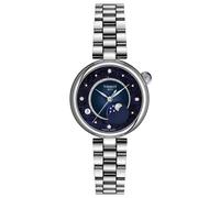 TISSOT -Desir Damenuhr Silber Blau Datum Mondphase Saphirglas Quartz 30mm- T152.223.11.496.00