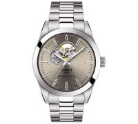 TISSOT -Gentleman Powermatic 80 Open Heart Herrenuhr Silber Rhodium Automatik 40mm- T127.407.11.081.00