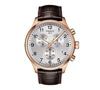 Tissot Herren-Armbanduhr T-Sport Chrono XL, klassisches braunes Lederband T116.617.36.037.00, braun, Gurt