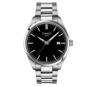 Tissot Herren Armbanduhr T150.410.11.051.00 PR 100 40mm Edelstahl mit schwarzem Zifferblatt