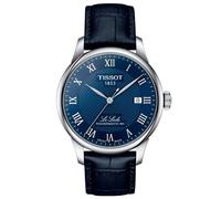 TISSOT -Le Locle Herrenuhr Blau Datum Saphirglas Mechanisch 39mm- T006.407.16.043.00