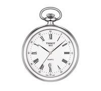TISSOT -Lepine Herren- und Damenuhr Silber Weiß Quarz Datum Taschenuhr 49mm- T82.6.550.13