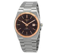 Tissot Men's T931.407.41.291.00 PRX Gold Bezel Powermatic 80 brown