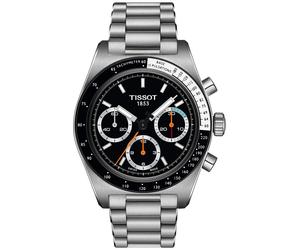 TISSOT -PR516 Mechanical Chronograph Herrenuhr Silber Schwarz Mechanisch Saphirglas 41mm- T149.459.21.051.00