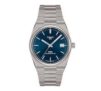 TISSOT -PRX TITAN Herrenuhr Silber Blau Datum Saphirglas Automatik 38mm- T137.807.44.041.00