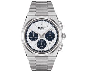 TISSOT -PRX Automatik Chronograph Herrenuhr Silber Weiß Saphirglas 42mm- T137.427.11.011.01