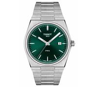 TISSOT -PRX Herrenuhr Silber Grün Quarz 40mm- T137.410.11.091.00