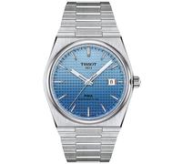 TISSOT -PRX Powermatic 80 Gradient Herrenuhr Silber Blau Automatik Saphirglas 40mm- T137.407.11.351.01