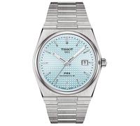 TISSOT -PRX Powermatic 80 Herrenuhr Silber Hellblau Automatik Saphirglas Datum 40mm- T137.407.11.351.00