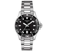 TISSOT -Seastar 1000 Damenuhr Silber Schwarz Quarz Saphirglas 36mm- T120.210.11.051.00