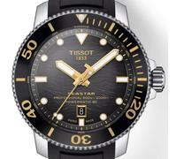 Tissot Seastar 2000 Professional | T120.607.17.441.01 | Herren-Taucheruhr | 600m Wasserdicht ISO 6425 | Powermatic 80 Automatik | Keramiklünette | Saphirglas | Kautschukband schwarz | NEU OVP mit Box