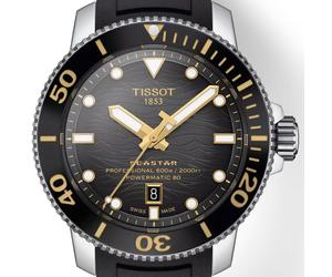 Tissot Seastar 2000 Professional | T120.607.17.441.01 | Herren-Taucheruhr | 600m Wasserdicht ISO 6425 | Powermatic 80 Automatik | Keramiklünette | Saphirglas | Kautschukband schwarz | NEU OVP mit Box