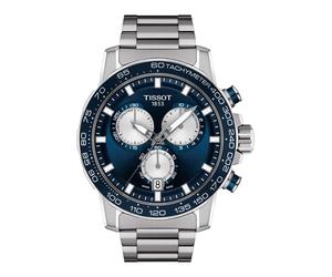 TISSOT -Supersport Chrono Herrenuhr Silber Blau Quarz 46mm- T125.617.11.041.00